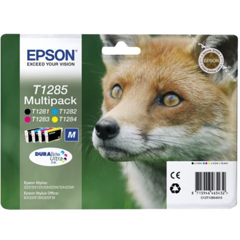 Cartouche d'origine Epson T1285 Bk+C+ +Y C13T12854010 [Ml 5.9][Pag 260] Neuf