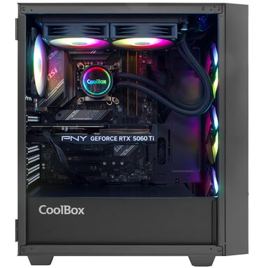 DeepGaming - PC Gamer VORTEX Intel Core i7-14700F - RAM 64GB - 2TB SSD PCIe4.0 - Nvidia RTX 5070 12GB - Windows 11 Pro. Noir