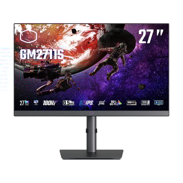 Cooler Master GM2711S 27 QHD180HzIPS0.5msHDR400Adap Sync # - vue 2