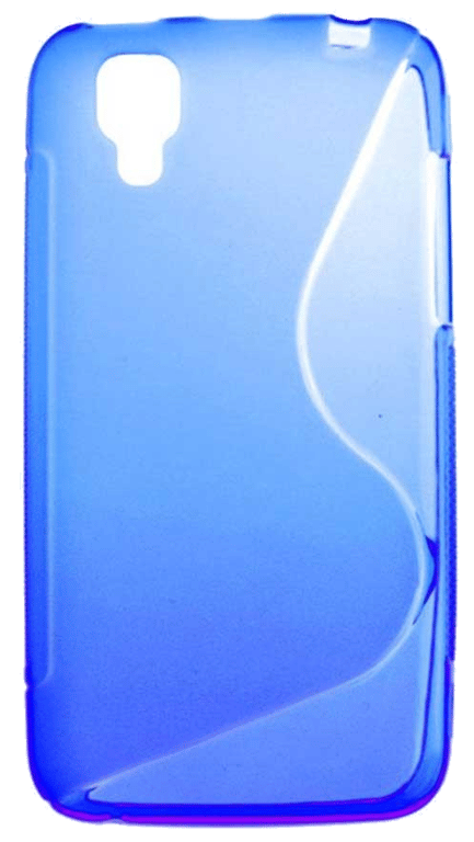 Coque silicone unie compatible Givré Bleu Wiko Sunset
