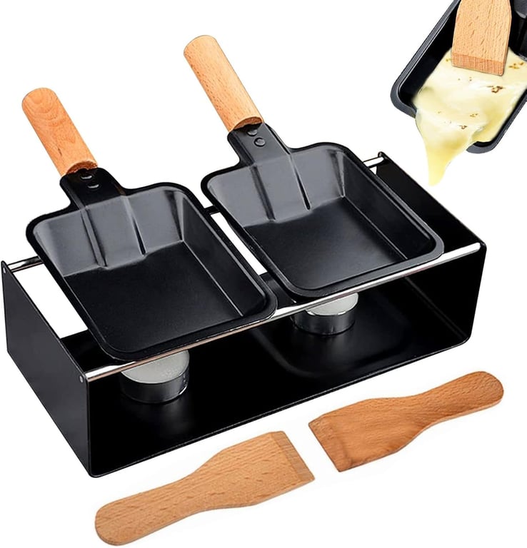 Mini Raclette Portable Antiadhésive avec Bougies Neuf
