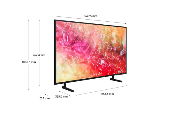 Samsung DU7105 TV Crystal UHD 75'' 2024, 4K, Smart TV