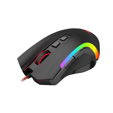 Redragon GRIFFIN Gamer Mouse (M607) 8 botones, 7200 DPI, óptico, USB con cable, retroiluminación LED