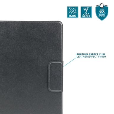 Custodia con tastiera Bluetooth per iPad 10.9'' 10th Gen - Nero