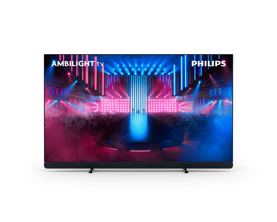 TV OLED 77OLED909 Meta Ambilight Son B&W 2024 - vue 6