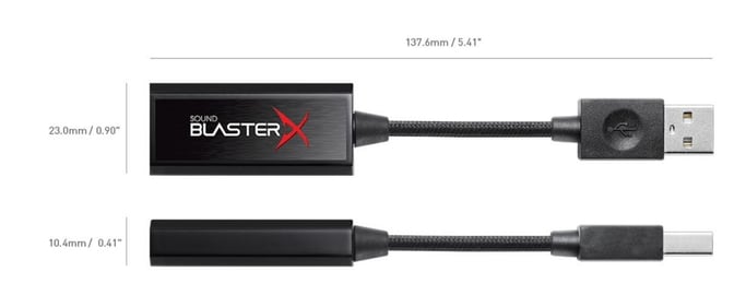 Creative Labs Sound BlasterX G1 7.1 canaux USB
