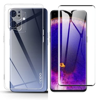 Oppo Find X5 Lite 5G coque tpu et vitre full noir