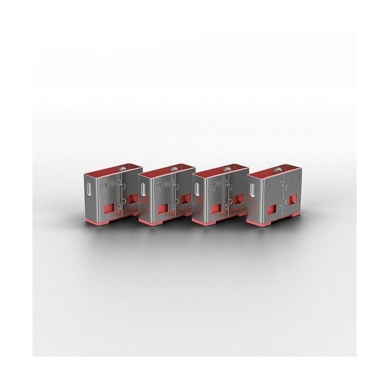 Lindy 40450 bloqueur de port Bloqueur de port + clé USB Type A Acrylonitrile Butadiène Styrène ABS 5 pièce Neuf - vue 3