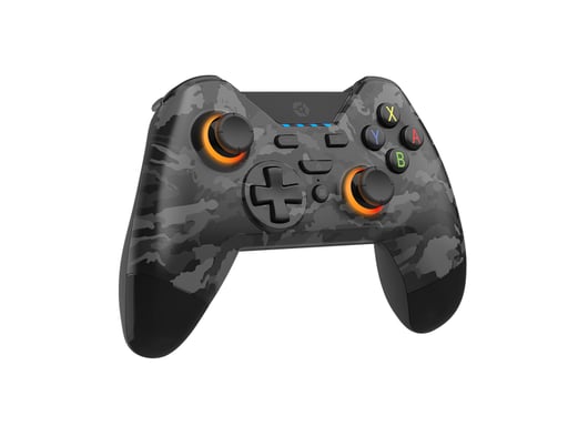Gioteck WX4+ Negro, Camuflaje Gamepad Nintendo Switch, Nintendo Switch OLED