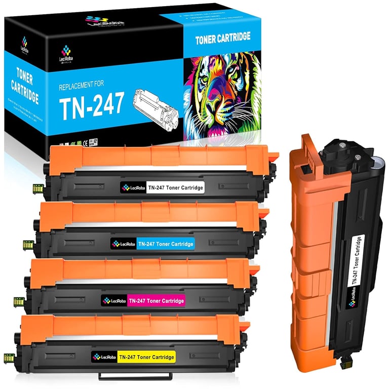 TN247 pour Cartouche TN 247 TN243 TN247BK TN247C TN247M TN247Y pour DCP L3550CDW L3510CDW HL L3210CW L3230CDN L3270CDW MFC L3710CW L3730CDN L3750CDW L3770CDW 5 Paquets Neuf - vue 9