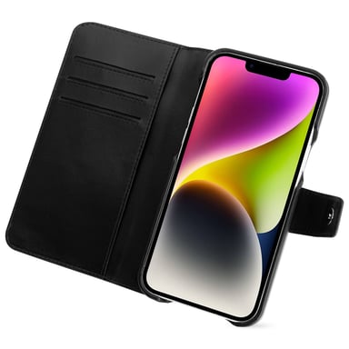 Housse cuir Apple iPhone 15 -  - Marron - Cuir lisse