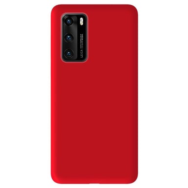Coque silicone unie Mat Rouge compatible Huawei P40