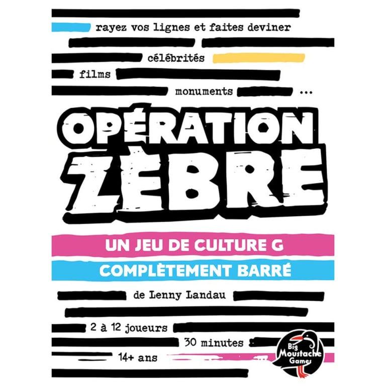 Jeu d'ambiance Big Moustache Opération Zèbre - Neuf