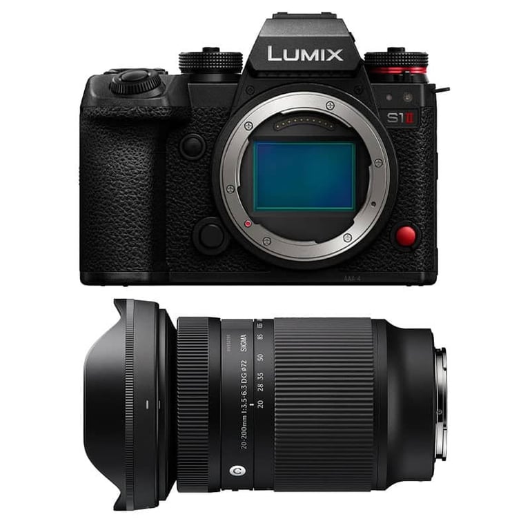 PANASONIC Lumix S1 II + Objectif SIGMA 20 200mm f3.5 6.3 Contemporary Garanti - vue 2