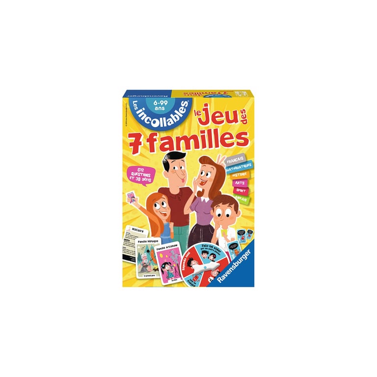 Jeu des 7 familles Incollables Ravensburger Jeux France - vue 3