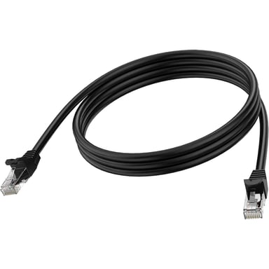 Vision TC 2MCAT6A/BL cable de red Negro 2 m Cat6a U/UTP (UTP)