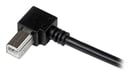 StarTech.com Cable Adaptador USB 3m para Impresora Acodado - 1x USB A Macho - 1x USB B Macho en Ángulo Derecho