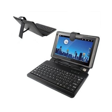Housse Clavier Pour Tablette 9.7 Pouces Micro USB - USB C Universel Noir YONIS