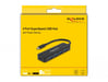 DeLOCK Hub USB Type-C de 4 puertos USB 3.2 Gen 1 con Power Delivery de 85 vatios