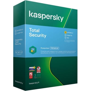 KASPERSKY Total Security 2020, 5 estaciones de trabajo, 2 años