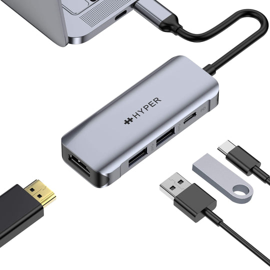 HYPER HD41 GL station d'accueil USB 2.0 Type C Neuf - vue 2