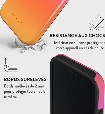 Coque MagSafe pour iPhone 16 Tough Motifs Sunset Club Burga
