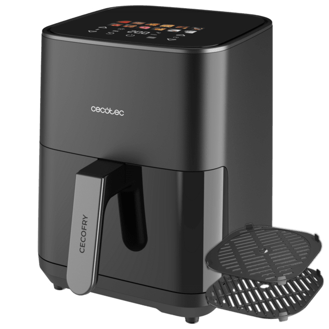 Cecotec Cecofry&Grill Duoheat 4000 Unique 4 L Autonome 1900 W Friteuse d'air chaud Noir - Neuf