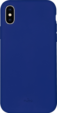 Coque semi-rigide bleue Icon Puro pour iPhone XS Max