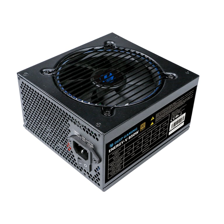 DeepGaming Power Supply Energy V 80Plus Gold PCIe 5.0 Full Modular ATX3.0 Ventilateur Silencieux Neuf