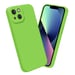 Coque pour Apple iPhone 13 en FLUID VERT Housse de protection Étui en silicone TPU flexible