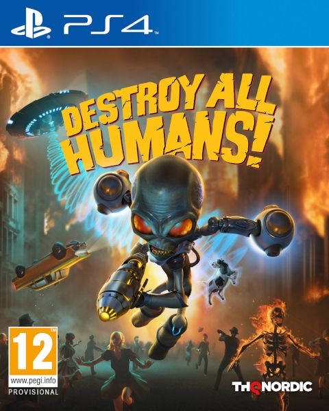 Jeu vidéo Destroy All Humans! Action Invasion extraterrestre Années 50 Humour - vue 2