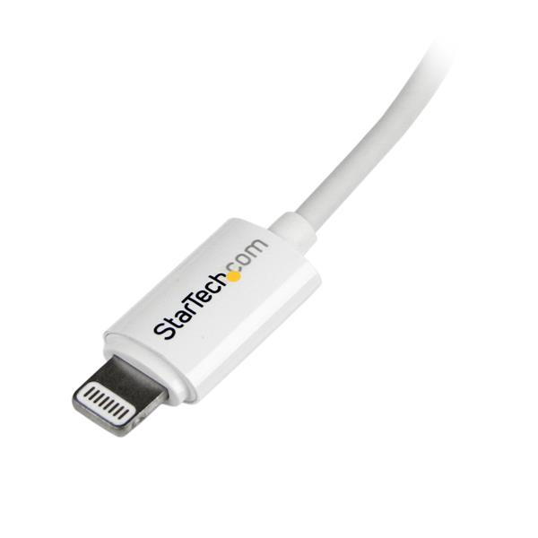 StarTech.com Cable Apple Lightning a USB para iPhone, iPod, iPad - 2 m Blanco (USBLT2MW)