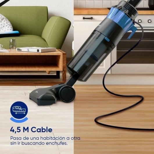Origial CycloneClean 600W Aspirador Escoba con Cable 2 en 1 600W Negro - Neuf
