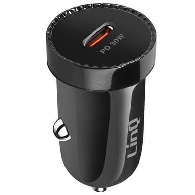 Chargeur Allume cigare Voiture USB C 30W Power Delivery Compact Noir