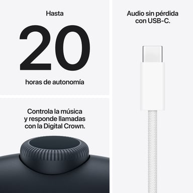 AirPods Max 2 - Casque à réduction de bruit active Apple, Minuit