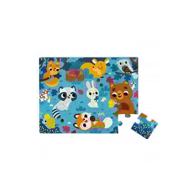 Puzzle táctil gigante : Animales del bosque para niños