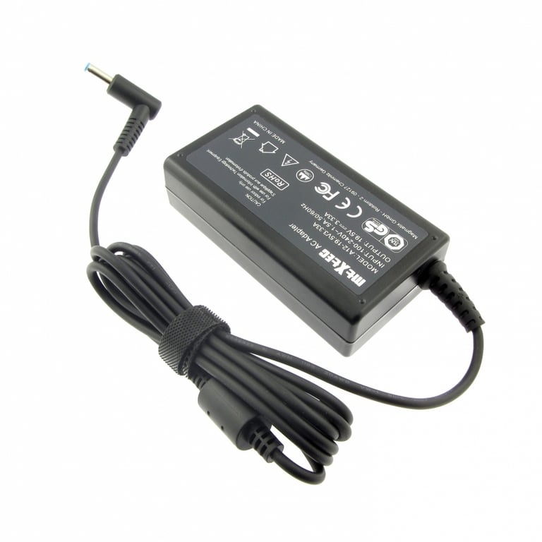 Charger (power supply) for HP PPP009L-E, 19.5V, 3.33A, plug 4.5 x 3.0 mm round