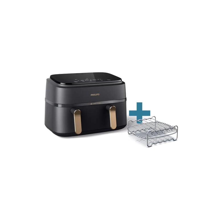 Friteuse Sans Huile Philips NA352/04 – Capacité 9 L, 2750 W, Double Panier - vue 2