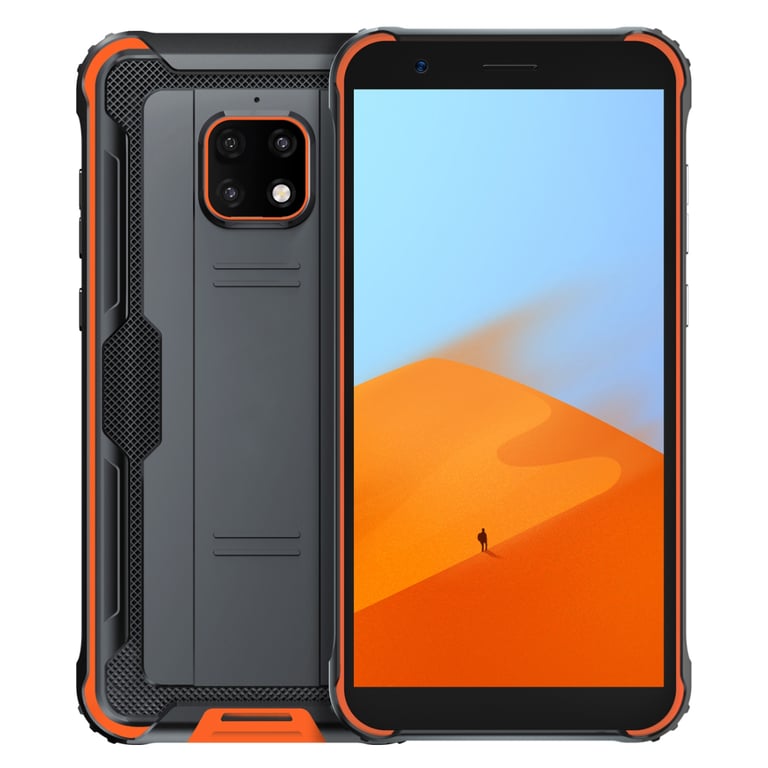 Smartphone Incassable 5.5 pouces 1080P Android 10 Portable 4+64Go IP69  Orange YONIS