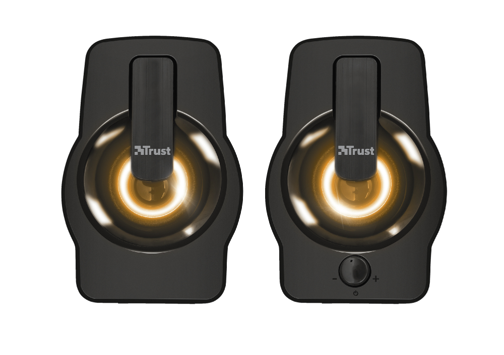 Enceintes PC Trust Gemi 22948 – 12 W, Éclairage LED RGB, Alimentation USB - vue 2