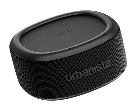 Altoparlante portatile stereo Bluetooth Urbanista Malibu nero con batteria integrata