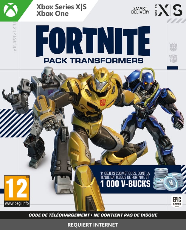 Fortnite : Pack Transformers Code in a Box - vue 3