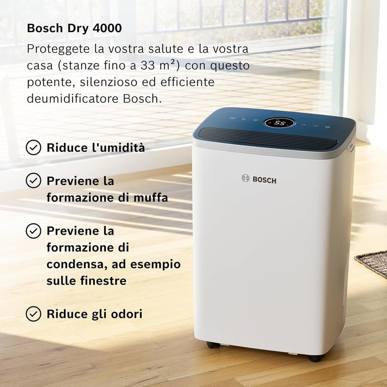 Bosch Dry 4000 2,5 L 40 dB Blanc - Neuf