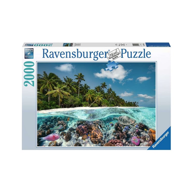 Puzzle 2000 pièces : Une plongée aux Maldives Ravensburger France - vue 2
