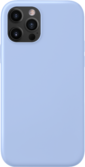 Coque antichoc en gel de silicone doux pour Apple iPhone 12/12 Pro, Bleu Lilas