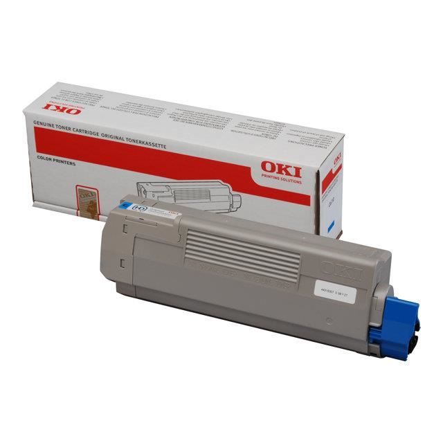 Oki Toner C 610 Cyan 6k 44315307 Neuf - vue 2