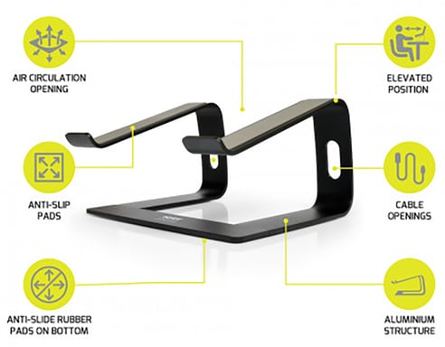 Soporte elevado para portátil