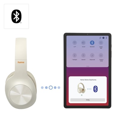 Cuffie wireless Bluetooth Hama Spirit Calypso, beige