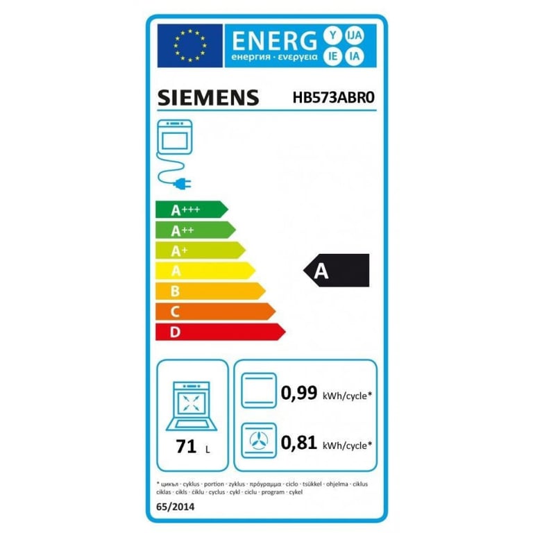 Siemens iQ300 HB573ABR0 Four Acier inoxydable - vue 4