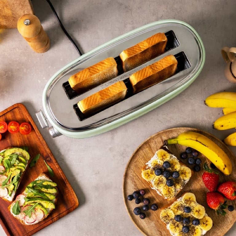 CECOTEC 03231 - Grille-pain vertical Toast&Taste 1600 Retro Double Green - Neuf